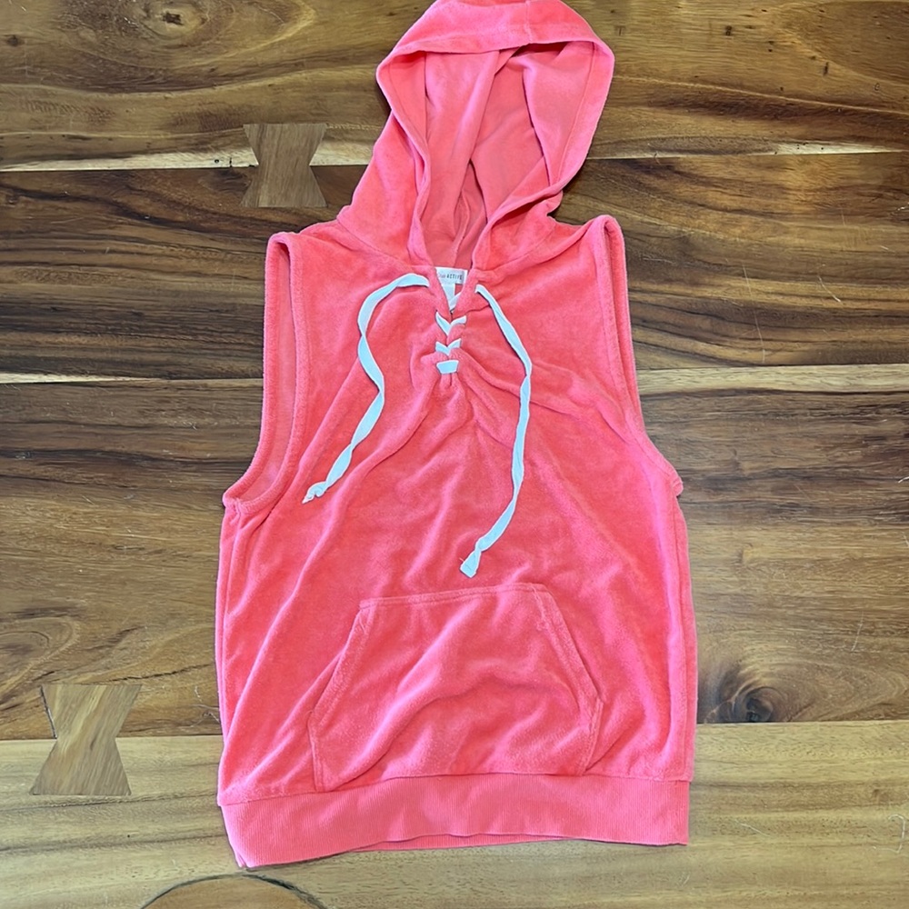 4/50% off | Pink Hooded Tank Top